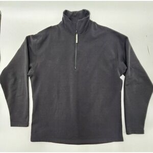 ORIGINAL OBERMEYER POLARTEK 1/2 ZIP‎ SWEATSHIRT BLACK